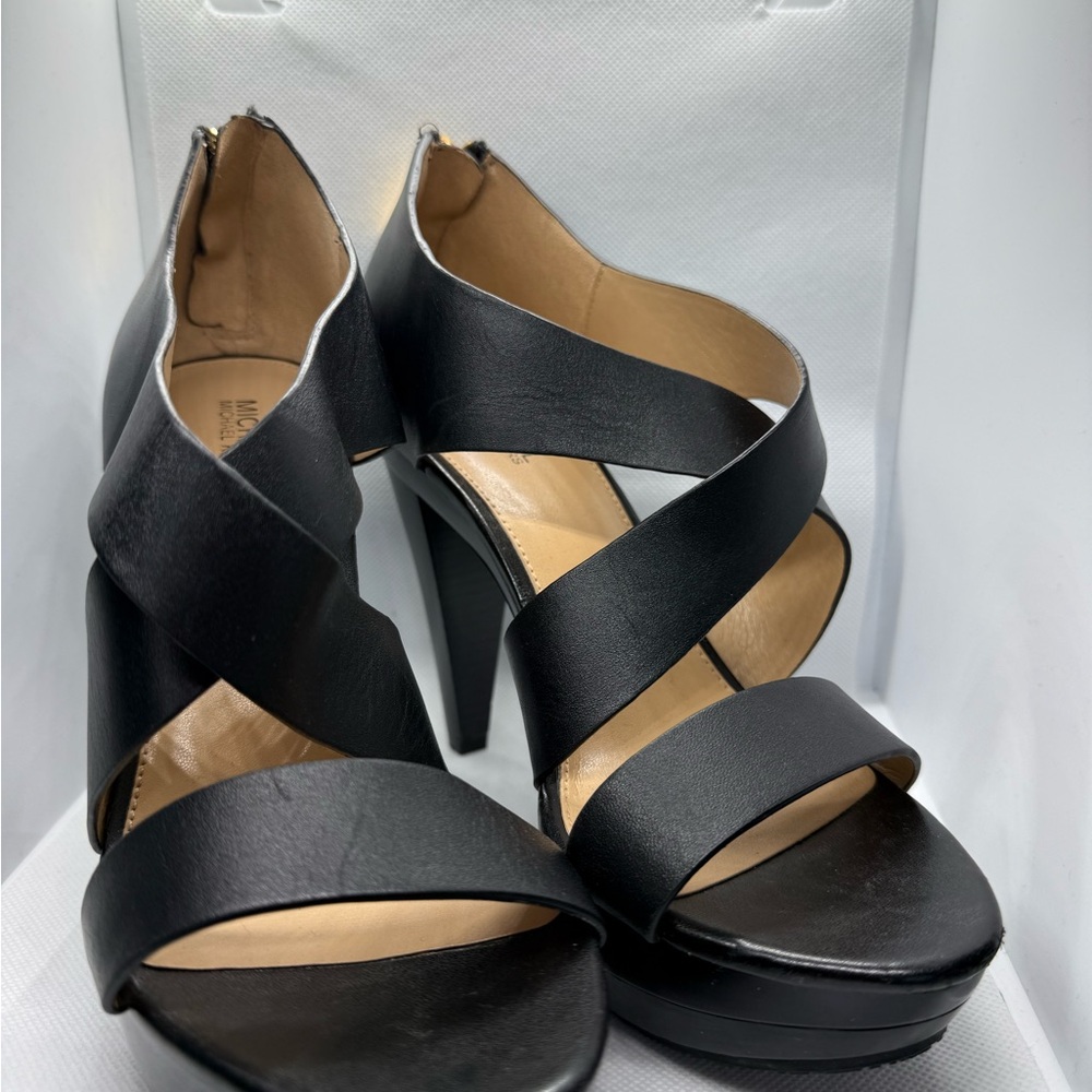 Michael Kors Black Strappy Heels